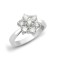 18ct White Gold 1.00ct 7 Stone Cluster Diamond Ring