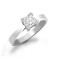18ct White Gold 25pts Princess Cut Dia Solitaire Ring