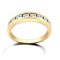 18ct Yellow Gold Channel Set Diamond Half Eternity Ring