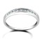 18ct White Gold Channel Set Diamond Half Eternity Ring