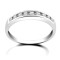 18ct White Gold Channel Set Diamond Half Eternity Ring