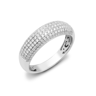 18ct White 0.50ct Diamond Bombay Ring