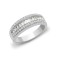 18ct White 0.94ct Round & Baguette Diamond Ring