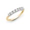 18ct Yellow/White 1.50ct Diamond 7 stone 1/2 ET Ring