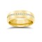 18ct Yellow Gold RBC Court Diamond Wedding Band Fully Set - 8mm - 80pts 8mm