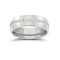 18ct White Gold RBC Court Diamond Wedding Band Fully Set - 8mm - 80pts 8mm