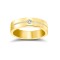 18ct Yellow Gold RBC Flat Court Diamond Wedding Band Half Set - 4mm - 28pts 4mm