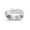 18ct White Gold RBC Flat Court Diamond Wedding Band Half Set - 4mm - 28pts 4mm