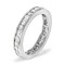 18ct White Gold Channel Set Full Eternity Ring Diamond 3.00ct G VS