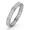 18ct White Gold Channel Set Princess Cut Full Eternity Ring Diamond 1.50ct H Si