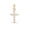 18ct Yellow Gold Diamond Cross