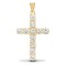 18ct Yellow Gold Diamond Cross
