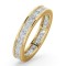 18ct White Gold Channel Set Princess Cut Full Eternity Ring Diamond 2.00ct G VS