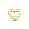 9ct Yellow Gold Diamond Heart Pendant
