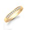 9ct Yellow Gold Diamond Half Eternity Ring