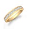 9ct Yellow Gold Diamond Half Eternity Ring