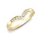 9ct Yellow Gold Diamond Wishbone Ring