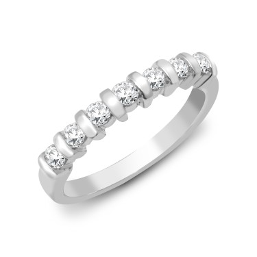 9ct White Gold Diamond Ring