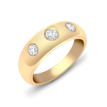 9ct Yellow Gold Diamond Ring