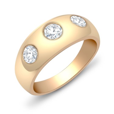 9ct Yellow Gold Diamond Ring