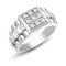 9ct White Gold Diamond Ring