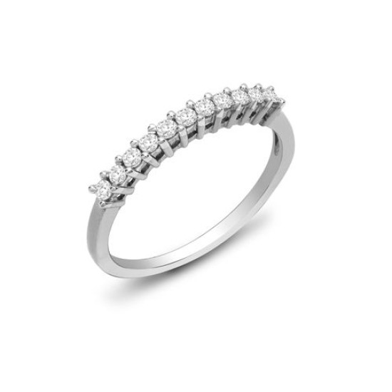9ct White Gold Diamond Ring
