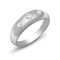 9ct White Gold Gents 3 Stone Diamond Ring