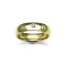 9ct Gold Yellow Diamond Rubover set Wedding Ring 4mm