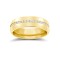 9ct Yellow Gold RBC Court Diamond Wedding Band Fully Set - 6mm - 70pts 6mm