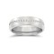 9ct White Gold RBC Court Diamond Wedding Band Fully Set - 4mm - 50pts 4mm