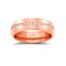 9ct Rose Gold RBC Court Diamond Wedding Band Fully Set - 6mm - 70pts 6mm
