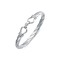 925 Silver Twisted D Shape Wire Stirrup Bangle