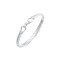 925 Slver Twisted D Shape Wire Stirrup Bangle