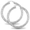 925 Sterling Silver Twist Hoop Earrings