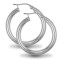 925 Sterling Silver Polished Hoop Earrings