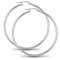 925 Sterling Silver Polished Hoop Earrings