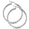 925 Sterling Silver Twist Hoop Earrings