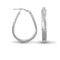 925 Sterling Silver Formed Hoop Earrings