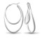925 Sterling Silver Formed Hoop Earrings