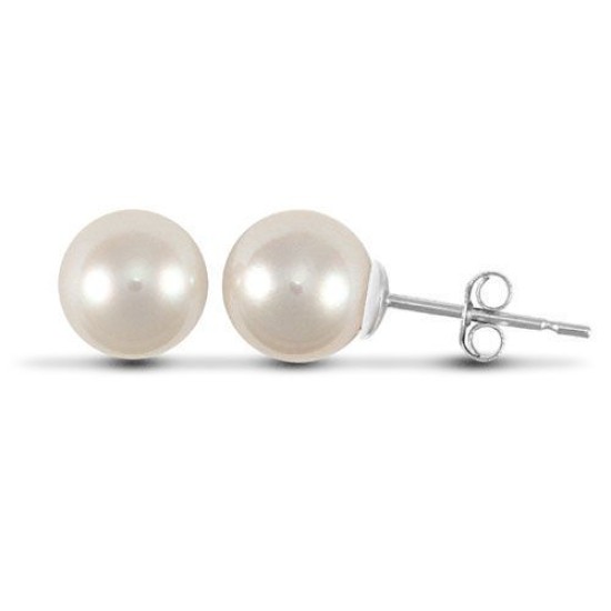 925 Sterling Silver Freshwater Pearl Stud Earrings