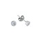 925 Silver 5mm CZ Set Rub Over Stud Earrings