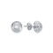 925 Silver Tiered Wedding Cake Solitare 4mm CZ Set Stud Earrings