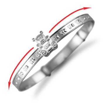 925 Sterling Silver Embossed With Teddy Slider Baby / Childrens Bangle