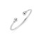 925 Sterling Silver Solid Torque Baby / Childrens Bangle.