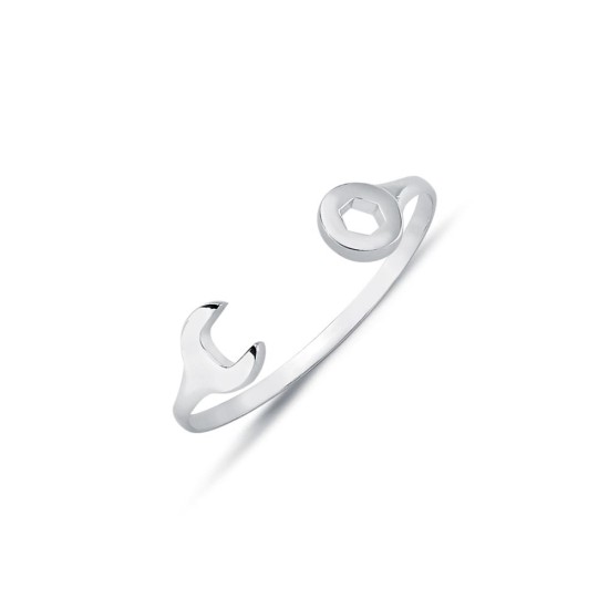 925 Sterling Silver Solid Spanner Baby / Childrens Bangle