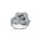 925 Silver CZ Set Knot Ring