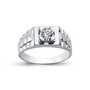 925 Silver CZ Set Solitaire Ring Watch Bracelet Shoulders
