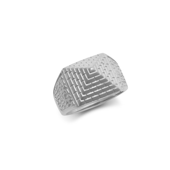 JN Jewellery 925 Silver Pyramid Ring