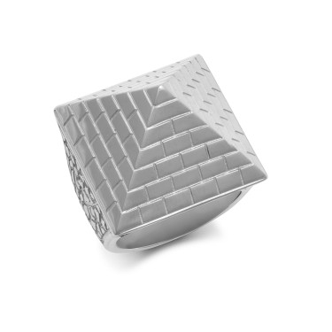 JN Jewellery 925 Silver Pyramid Ring