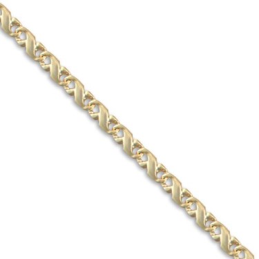 9ct Yellow Gold Solid Cast Infiniti Bracelet